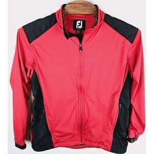 FootJoy‎ DryJoys Golf Jacket Tour XP Long Sleeve Red Full Zip Large Waterproof